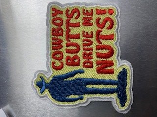 Iron On Cowboy Patches, Qty 8