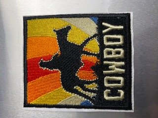 Iron On Cowboy Patches, Qty 8