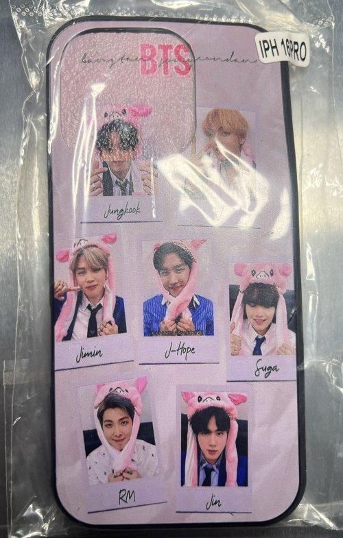 BTS  Fashion Pink/Purple Phone Case for iPhone 16 Pro