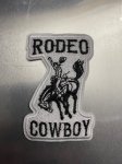 Iron On Cowboy Patches, Qty 8
