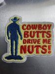 Iron On Cowboy Patches, Qty 8