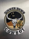 Iron On Cowboy Patches, Qty 8